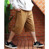 キャメル | ダブルニーショーツ メンズ レディース デニム ショートパンツ | 8(eight)