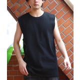 ブラックC | タンクトップ メンズ ノースリーブ ワッフル インナー サーマル | 8(eight)