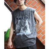 ブラックC | グランジ加工ロックタンクトップ ヴィンテージ ノースリーブ | 8(eight)