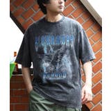 ブラックA | グランジ加工ロックTシャツ メンズ Tシャツ 半袖 バンドT | 8(eight)
