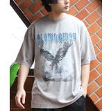 ライトグレーA | グランジ加工ロックTシャツ メンズ Tシャツ 半袖 バンドT | 8(eight)