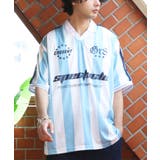 総柄サッカーデザインTシャツ メンズ Tシャツ 半袖 ゲームシャツ | 8（eight）  | 詳細画像3 