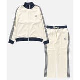 クリーム | トラックジャケット メンズ ジャージ セットアップ 刺繍 | 8(eight)