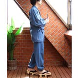 デニム作務衣 メンズ 甚平 デニム コットン 作業着 ルームウェア | 8（eight）  | 詳細画像13 