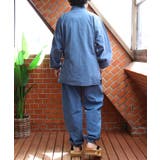 デニム作務衣 メンズ 甚平 デニム コットン 作業着 ルームウェア | 8（eight）  | 詳細画像16 