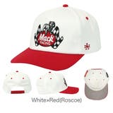 White×Red(Roscoe) | アメリカンニードル キャップ メッシュ | 99HeadwearShop【WOMEN】