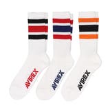 5.クルー(ライン) | 【3足セット】AVIREX ソックス 無地 | 99HeadwearShop