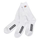 3.Crew(White) | Dickies ロゴ ソックス | 99HeadwearShop