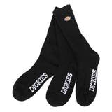 4.Crew(Black) | Dickies ロゴ ソックス | 99HeadwearShop