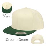 Cream×Green | FLEXFIT フレックスフィット キャップ | 99HeadwearShop【WOMEN】