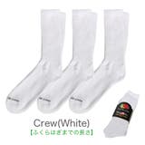 Crew(White) | FRUIT OF THE | 99HeadwearShop【WOMEN】