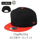 FlagBlk/Org(ロゴ有,綿) | 9FIFTY_全38色【NEW ERA NEWERA | 99HeadwearShop【WOMEN】