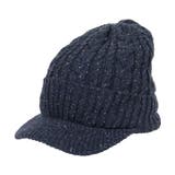 5.Navy | ニットキャップ ツバ付き ニット帽 | 99HeadwearShop【WOMEN】