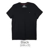 Black(Vネック) | トミーヒルフィガー Tシャツ 半袖 | 99HeadwearShop【WOMEN】