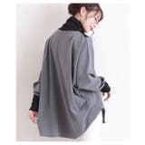 バイカラーの異素材がカッコいいタートルネックのドルマンシャツ。レディース ファッ… | Sawa a la mode | 詳細画像13 