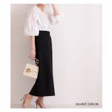 花刺繍レースのぽわん袖トップス ブラック ブラウス | Sawa a la mode | 詳細画像23