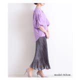 花刺繍レースのぽわん袖トップス ブラック ブラウス | Sawa a la mode | 詳細画像34