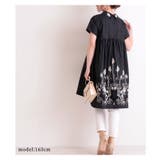後ろ草花刺繍のふんわりコットンシャツチュニック レディース ファッション | Sawa a la mode | 詳細画像7