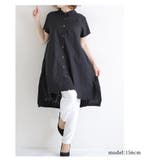 後ろ草花刺繍のふんわりコットンシャツチュニック レディース ファッション | Sawa a la mode | 詳細画像17
