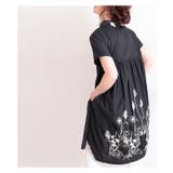 後ろ草花刺繍のふんわりコットンシャツチュニック レディース ファッション | Sawa a la mode | 詳細画像25