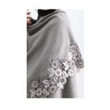 花刺繍レース流れる上質ストール レディース ファッション | Sawa a la mode | 詳細画像21 