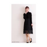 花レース切り替えのハイネックワンピース レディース ファッション | Sawa a la mode | 詳細画像3