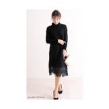 花レース切り替えのハイネックワンピース レディース ファッション | Sawa a la mode | 詳細画像6