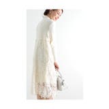 花レース切り替えのハイネックワンピース レディース ファッション | Sawa a la mode | 詳細画像11
