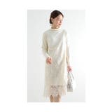 花レース切り替えのハイネックワンピース レディース ファッション | Sawa a la mode | 詳細画像14