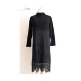 花レース切り替えのハイネックワンピース レディース ファッション | Sawa a la mode | 詳細画像15