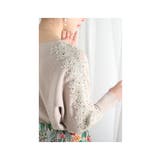 繊細パールレースドルマンスリーブニット ベージュ 長袖 | Sawa a la mode | 詳細画像13 