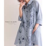 涼やかに咲く刺繍で魅せる。トップス シャツ 柄物 | Sawa a la mode | 詳細画像1