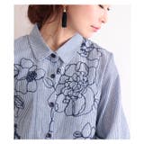 涼やかに咲く刺繍で魅せる。トップス シャツ 柄物 | Sawa a la mode | 詳細画像2
