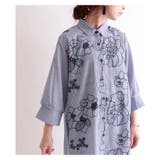 涼やかに咲く刺繍で魅せる。トップス シャツ 柄物 | Sawa a la mode | 詳細画像8