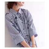 涼やかに咲く刺繍で魅せる。トップス シャツ 柄物 | Sawa a la mode | 詳細画像17