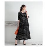 レトロドットレースのフレアスカート レディース ファッション | Sawa a la mode | 詳細画像2