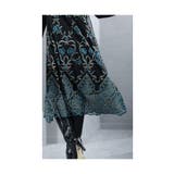 煌くバラ咲く異素材ドッキングワンピース レディース ワンピース | Sawa a la mode | 詳細画像13