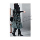 煌くバラ咲く異素材ドッキングワンピース レディース ワンピース | Sawa a la mode | 詳細画像14
