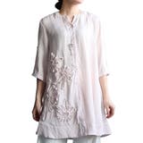 ピンク | 甘く、優しく咲く、花の装い。トップス シャツ 柄物 | Sawa a la mode