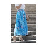 花びらが浮かび上がる水彩フレアスカート レディース ファッション | Sawa a la mode | 詳細画像8