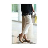 連なるパールで美脚見せできるエレガントなテーパードパンツ レディース ファッション | Sawa a la mode | 詳細画像14