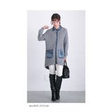 デニムポケット付きニットカーディガン。レディース ファッション カーディガン | Sawa a la mode | 詳細画像2 