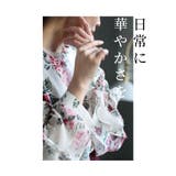 風になびくフリル袖の花柄ブラウス トップス レディース | Sawa a la mode | 詳細画像1