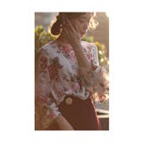 風になびくフリル袖の花柄ブラウス トップス レディース | Sawa a la mode | 詳細画像13