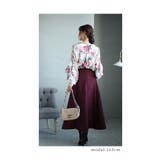 風になびくフリル袖の花柄ブラウス トップス レディース | Sawa a la mode | 詳細画像15