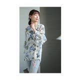風になびくフリル袖の花柄ブラウス トップス レディース | Sawa a la mode | 詳細画像22