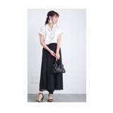 ふわりと風に舞うシフォンが重なるワイドパンツ レディース ファッション | Sawa a la mode | 詳細画像12