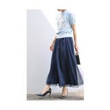 ふわりと風に舞うシフォンが重なるワイドパンツ レディース ファッション | Sawa a la mode | 詳細画像16