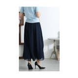 ふわりと風に舞うシフォンが重なるワイドパンツ レディース ファッション | Sawa a la mode | 詳細画像20