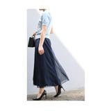 ふわりと風に舞うシフォンが重なるワイドパンツ レディース ファッション | Sawa a la mode | 詳細画像22